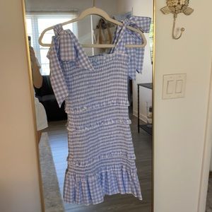 Adorable smocked gingham dress